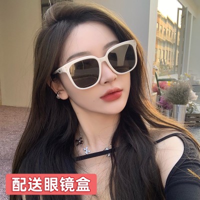 <!--个性时尚GM太阳镜女款大脸显瘦太阳眼镜男防晒防紫外线墨镜遮光-->